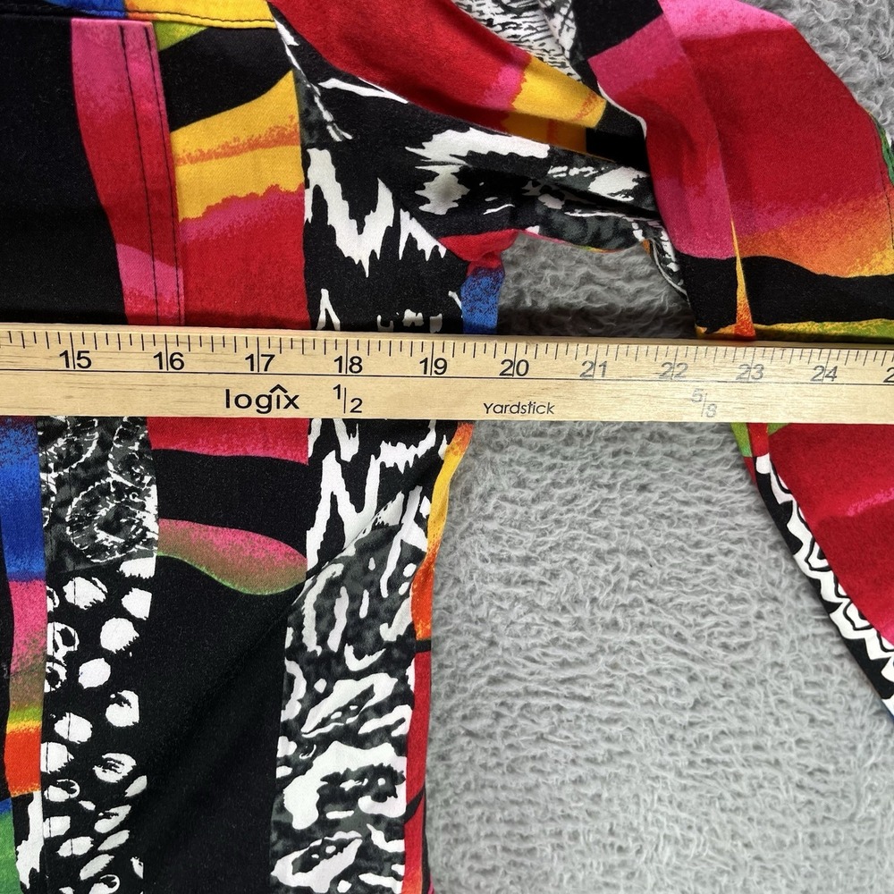 Vintage Erin London Jacket Medium Colorful Art Full Zip Lightweight - Picture 10 of 11